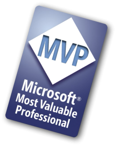 MVP Microsoft Most Valuable Professional badge for authority and marketing technology expert logo.