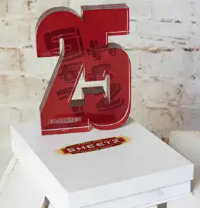 acrylic numeral award