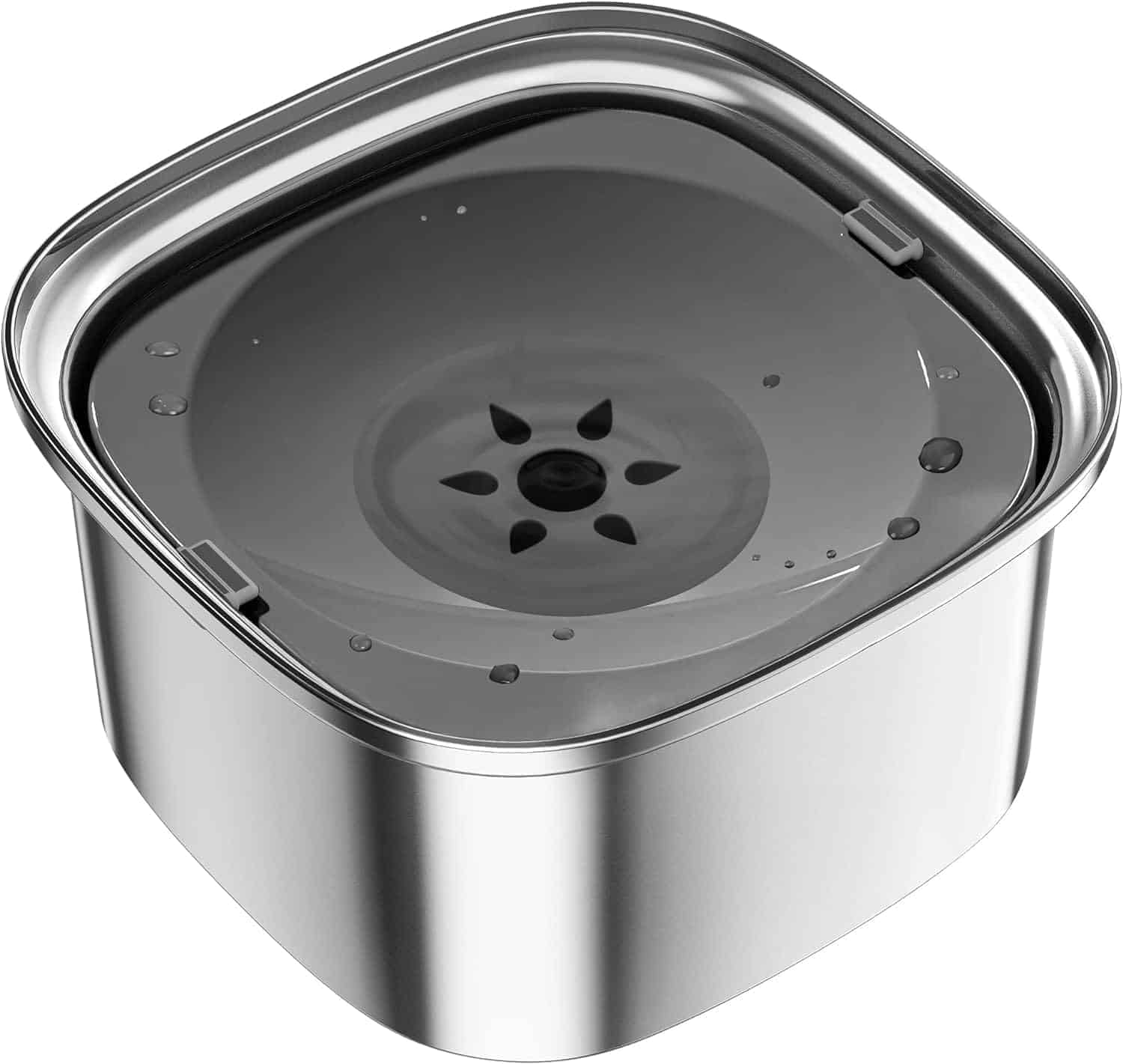 UPSKY 3L Stainless Steel No Spill Dog Bowl, Pet Water Dispenser For Vehicles and Travel