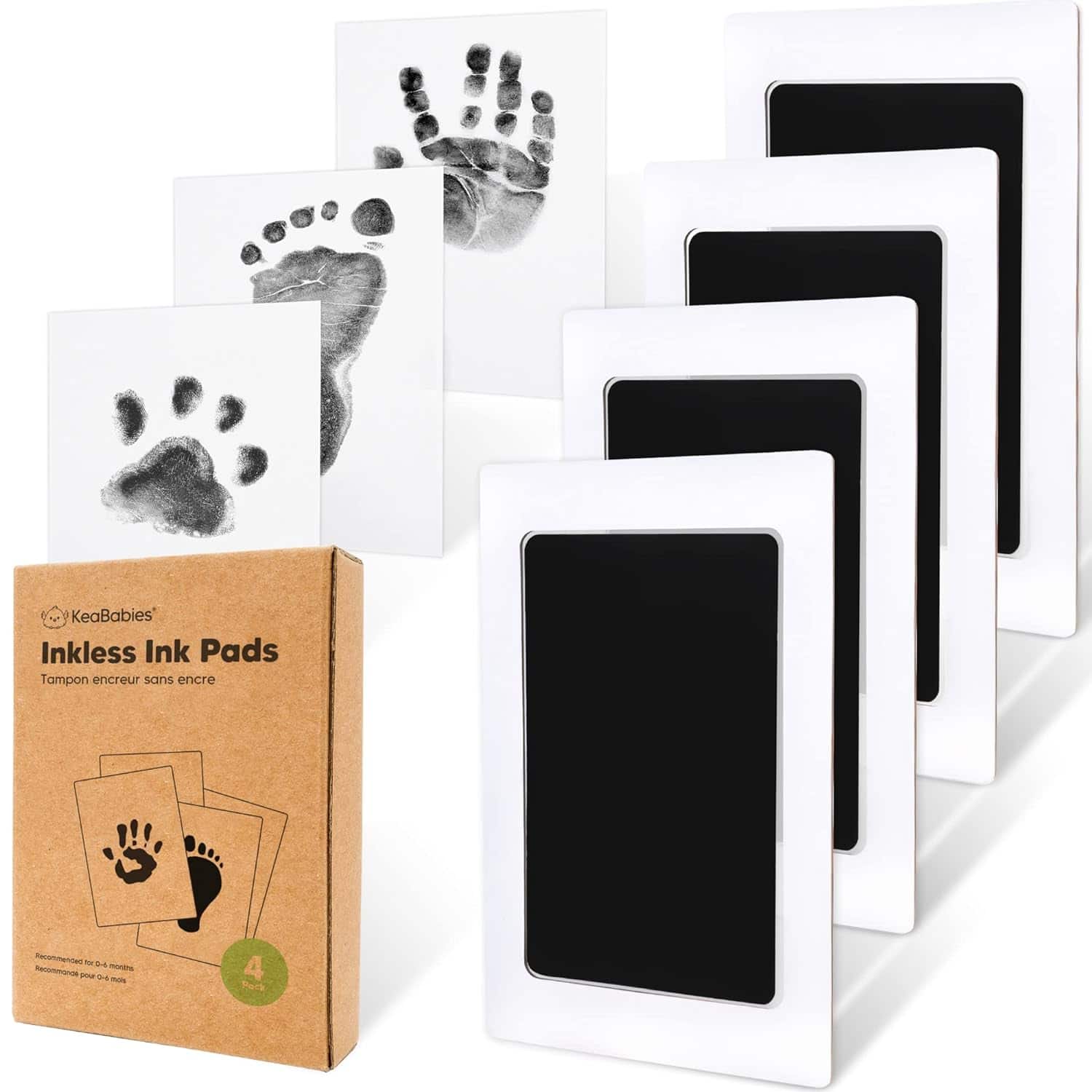 4-Pack Inkless Paw Print Kit - (Jet Black)