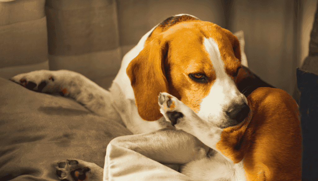 a rescue dog fro the shelter with skin problems a rescue dog fro the shelter with skin problems