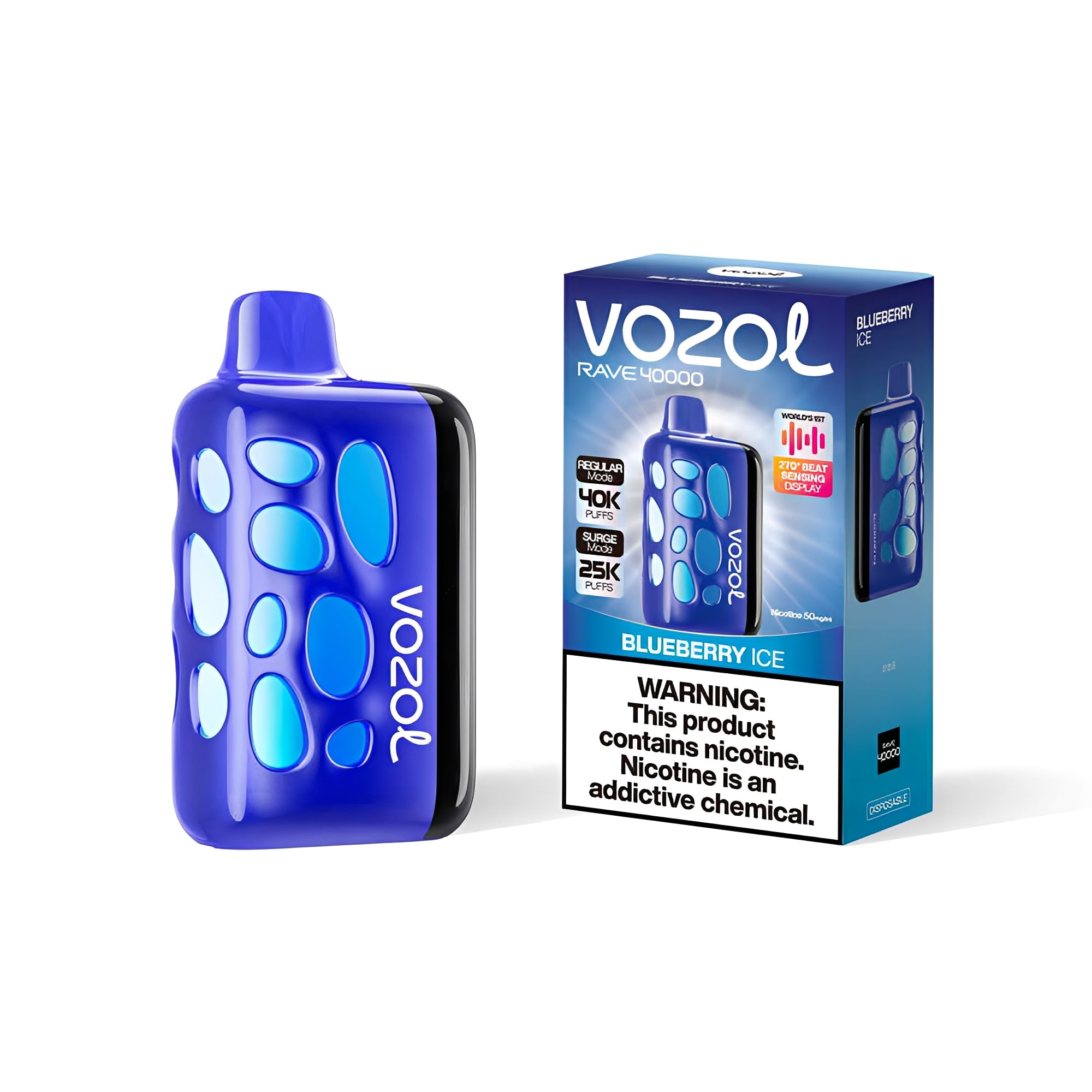 VOZOL RAVE 40000 Blueberry Ice - Image 2