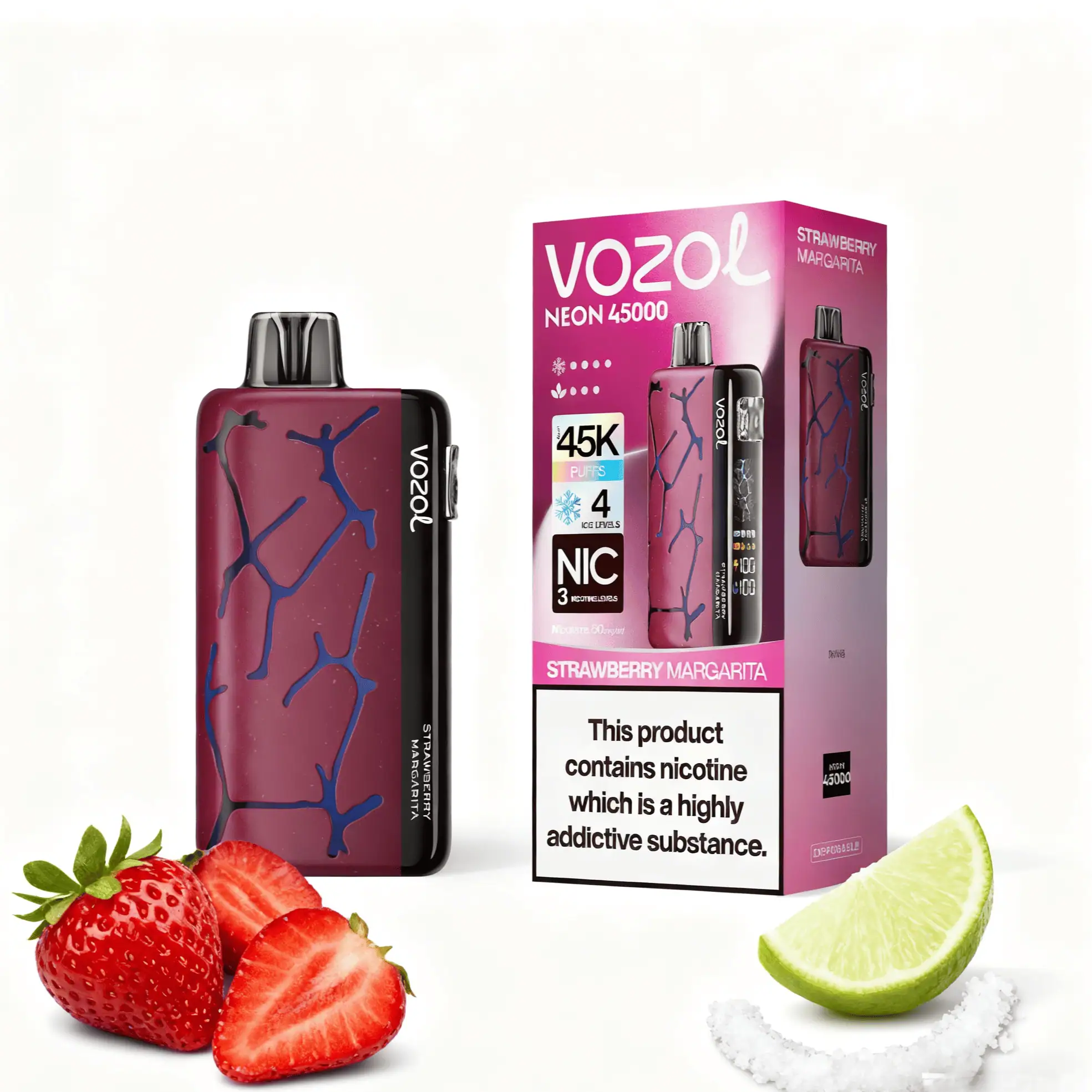 VOZOL NEON 45000 Strawberry Margarita
