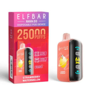 Alternative view of ELF BAR RAYA D3 25000 Strawberry Watermelon
