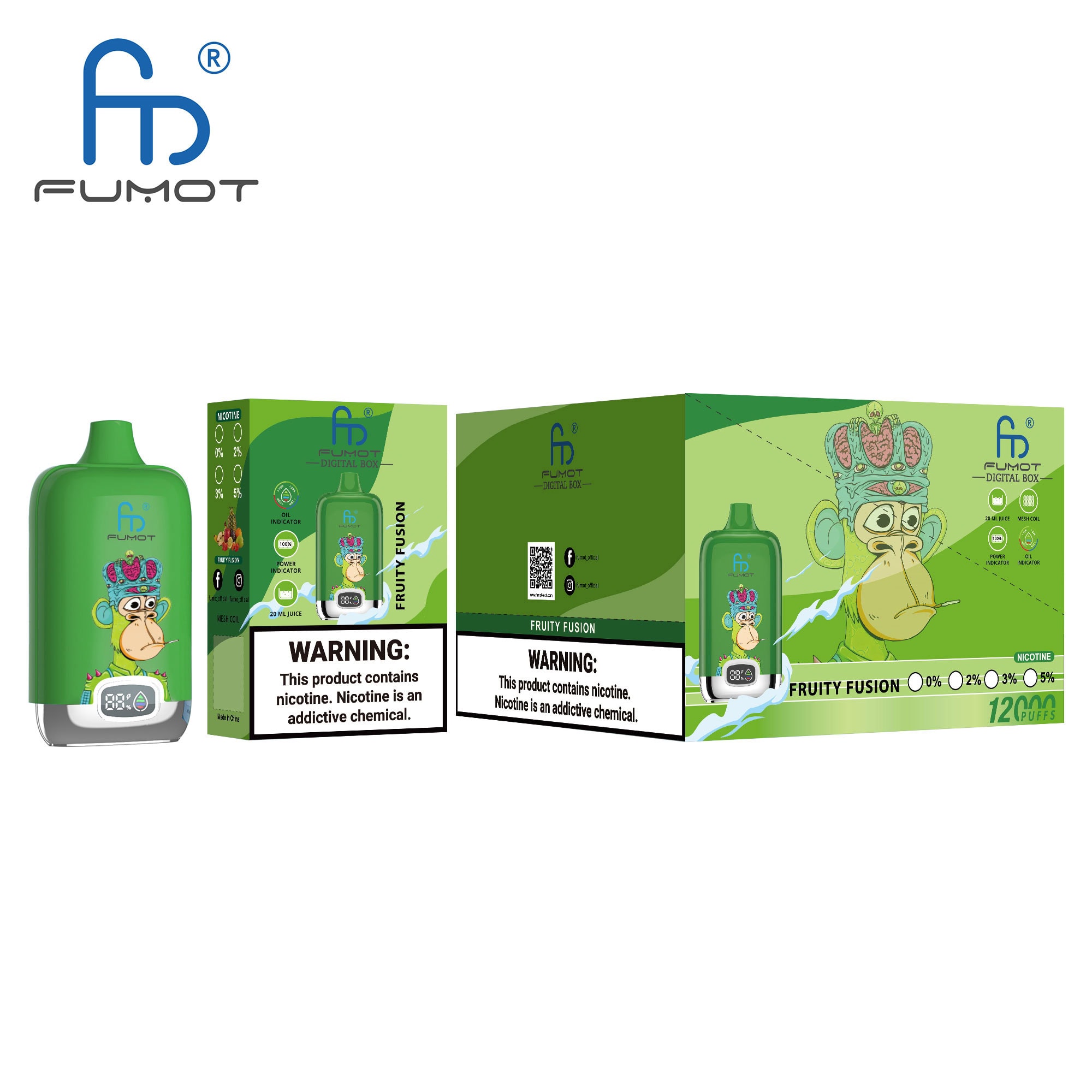 Fumot Digital Box 12000 Fruity Fusion – Bild 2