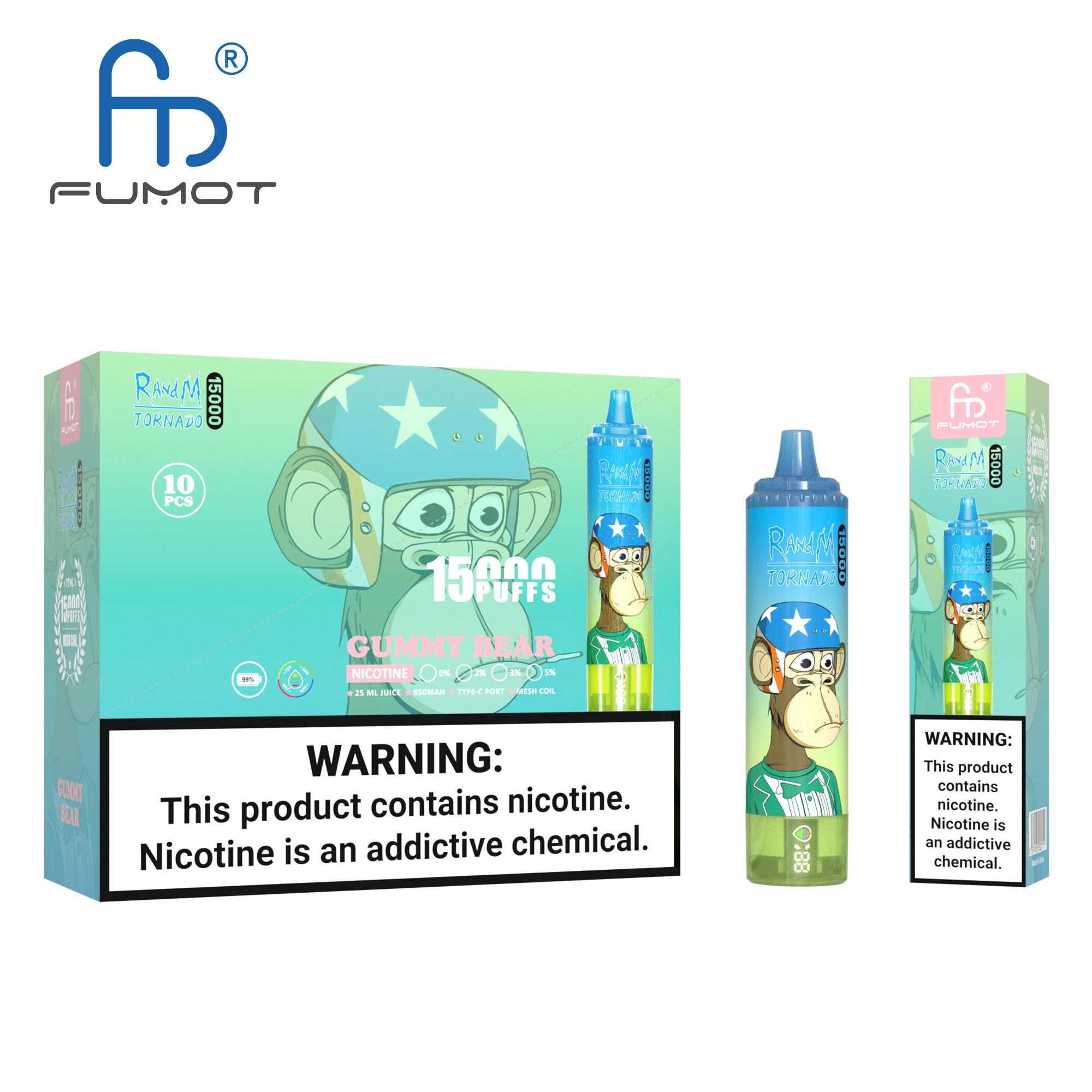 Fumot Tornado 15000 Gummy Bear - immagine 3