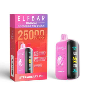 Alternative view of ELF BAR RAYA D3 25000 Peach Berry