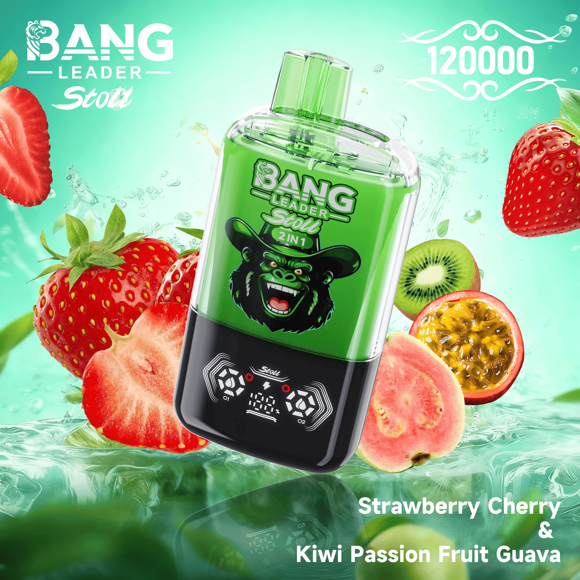Bang Leader 120K Strawberry Cherry / Kiwi Passion Fruit Guav