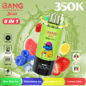 Bang Leader 350K Blue Razz Ice / Watermelon Ice / Strawberry Ice / Lemon Lime