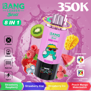 Bang Leader 350K Strawberry Raspberry / Strawberry Kiwi / Strawberry Ice / Peach Mango Watermelon