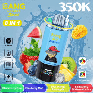 Bang Leader 350K Strawberry Kiwi / Blueberry Mint / Sour Mango Pineapple / Strawberry Watermelon Ice
