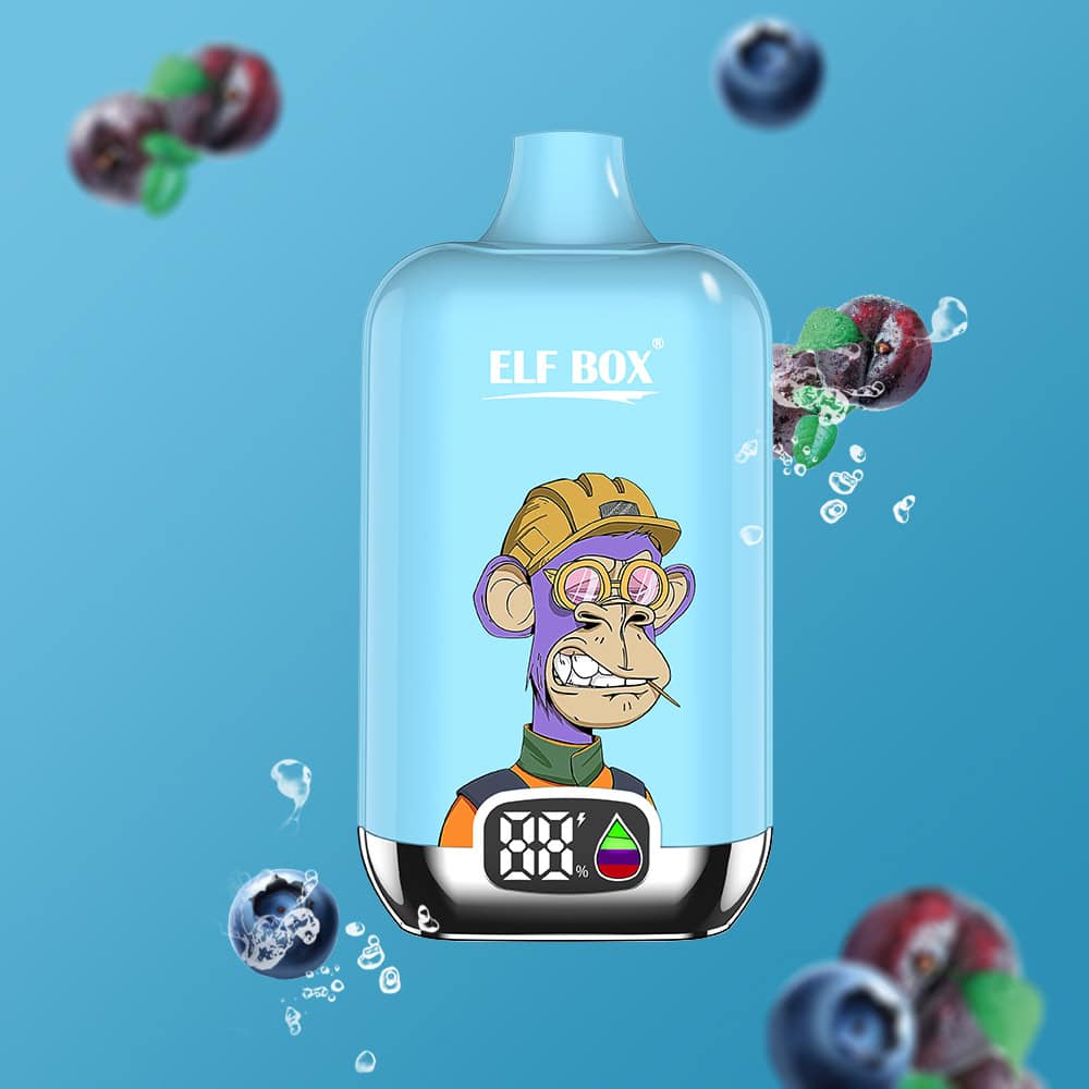 ELF BOX Digital 12000 Blueberry Sour Raspberry