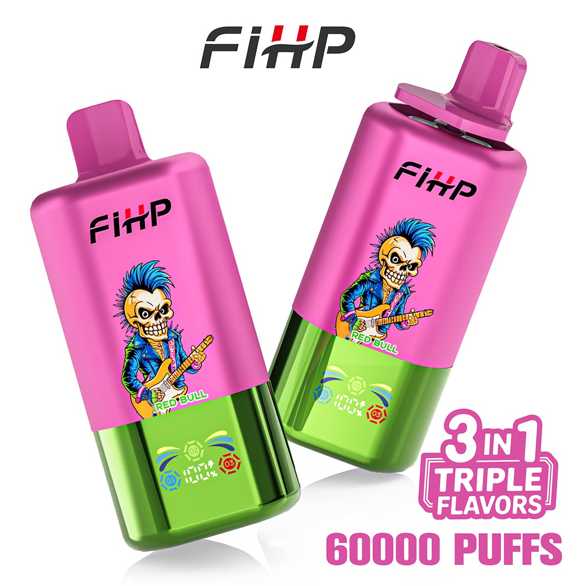 FIHP 60000 Watermelon Ice / Red Bull / Strawberry Kiwi
