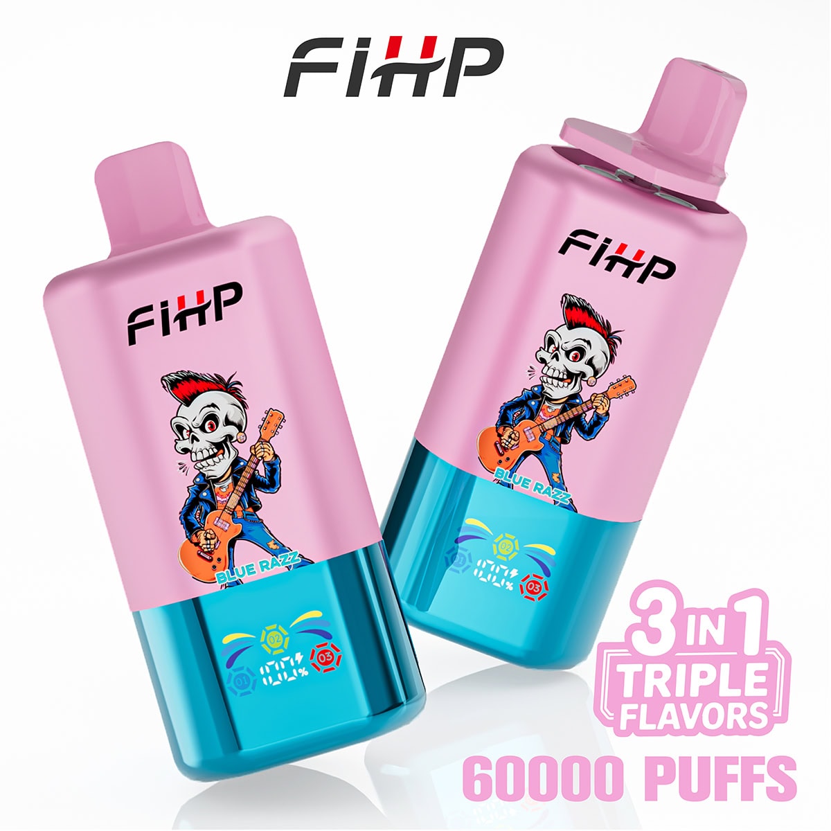 FIHP 60000 Pineapple Coconut / Blue Razz / Strawberry Banana