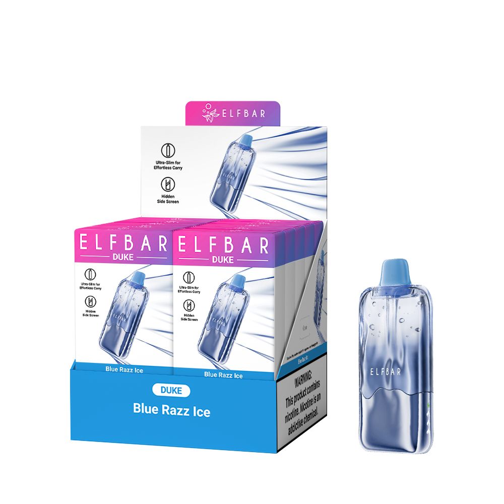 ELF BAR DUKE 30000 Blue Razz Ice – Bild 3