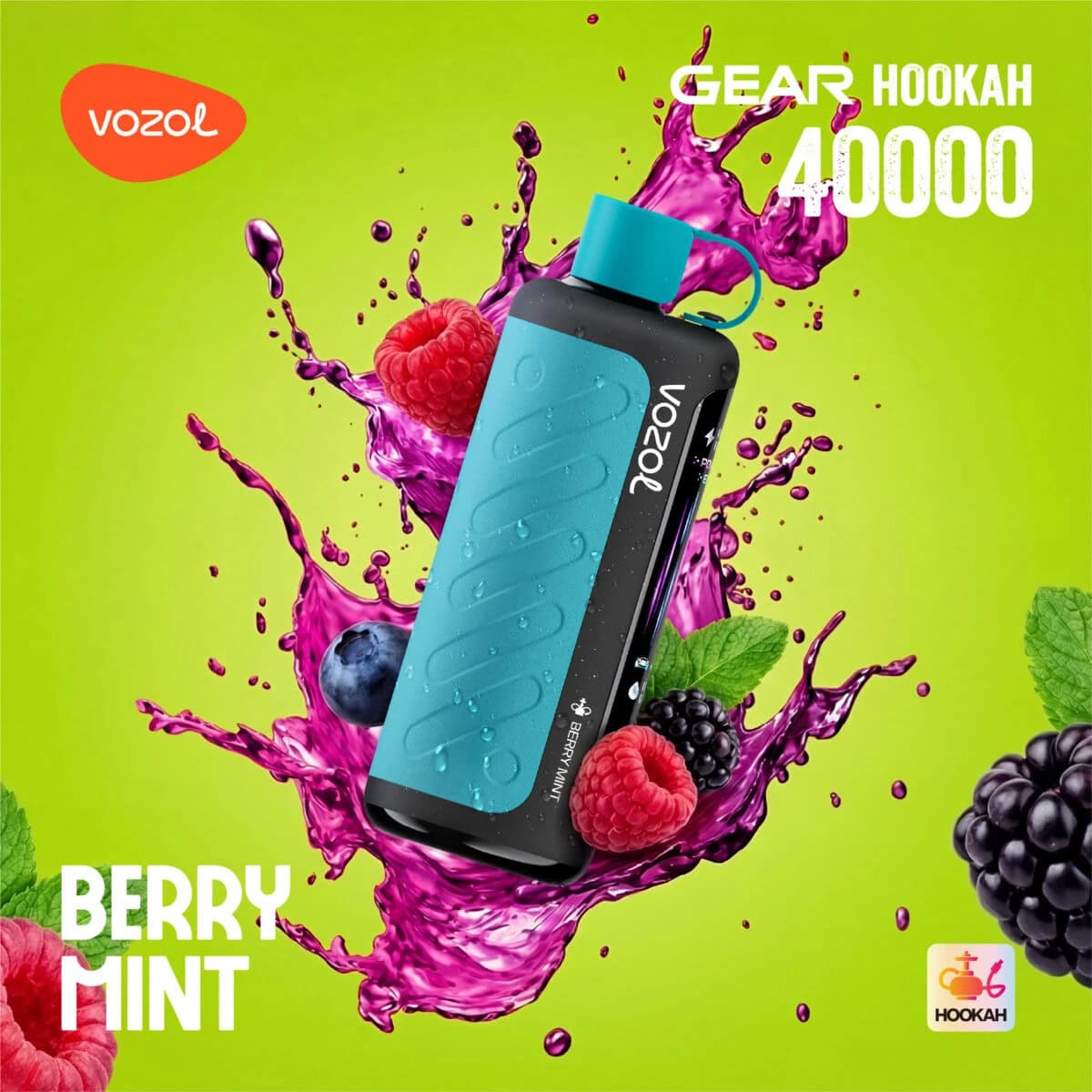VOZOL Gear Hookah 40000 Berry Mint