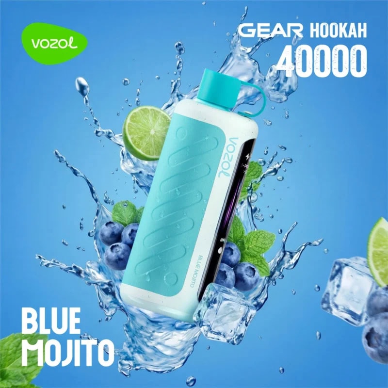 VOZOL Gear Hookah 40000 Blue Mojito
