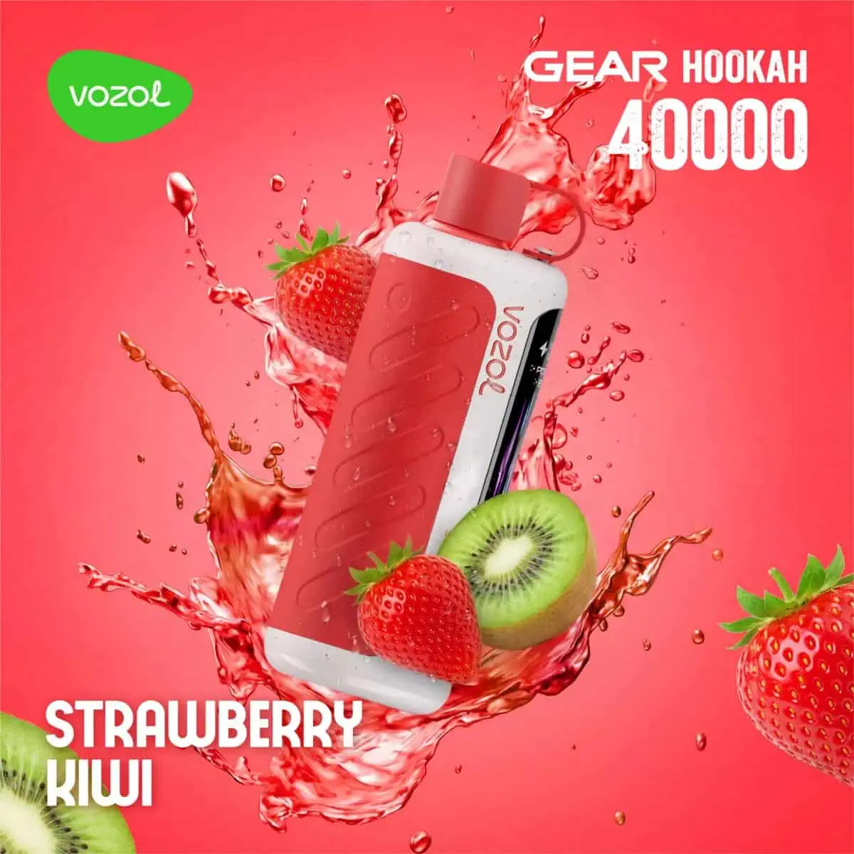 VOZOL Gear Hookah 40000 Frozen Strawberry Kiwi