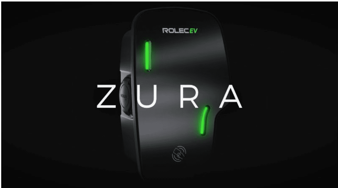 Zura EV charger for efficient electric vehicle charging solutions.
