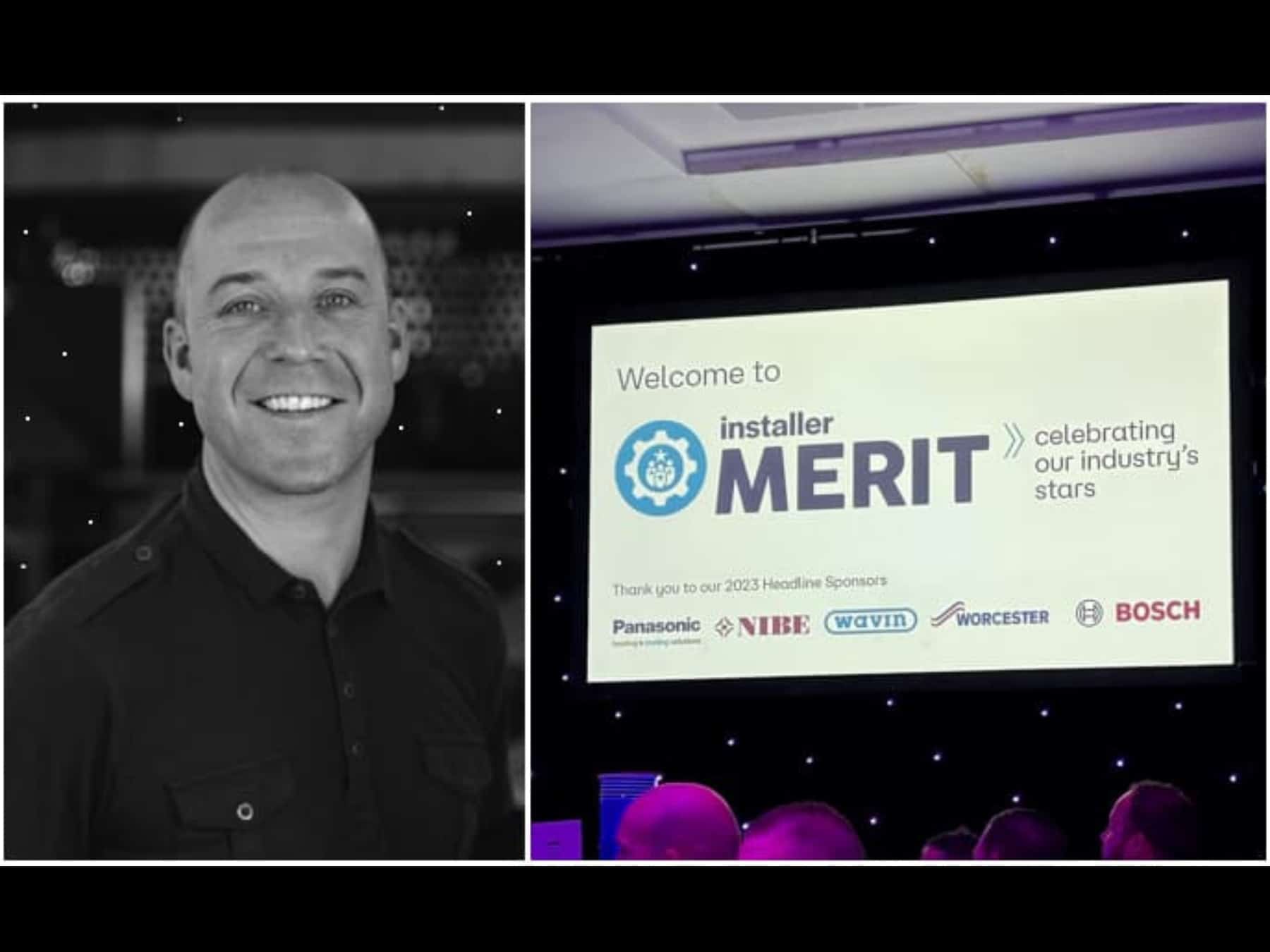 EV charging installer at InstallerMerit 2023 event in the UK.