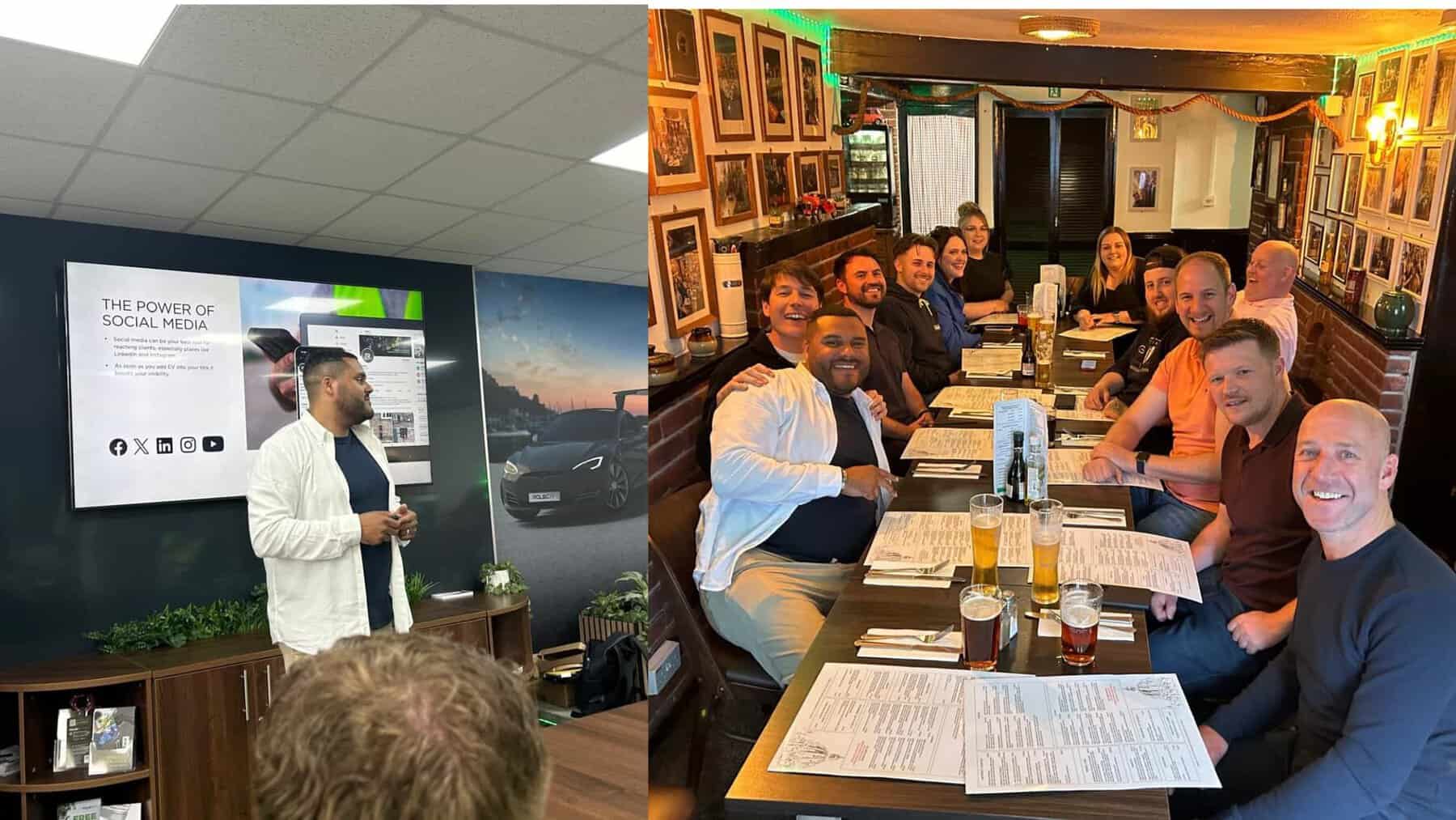 EV charging company attends Rolec’s "Born to Charge" event in a lively social setting.