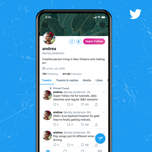 Twitter super follows