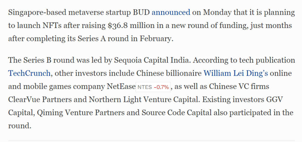 Sequoia lead investor