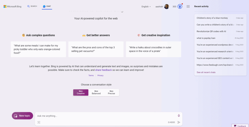 Bing AI