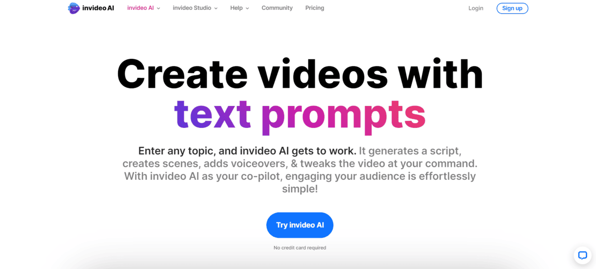 InVideo AI text to video tool for YouTubers