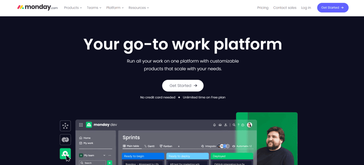 Monday.com all-in-one real estate CRM platform