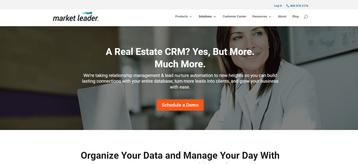 Market Leader CRM for real estate marketing automation