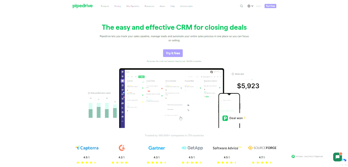 Pipedrive CRM - CRMs for Sales
