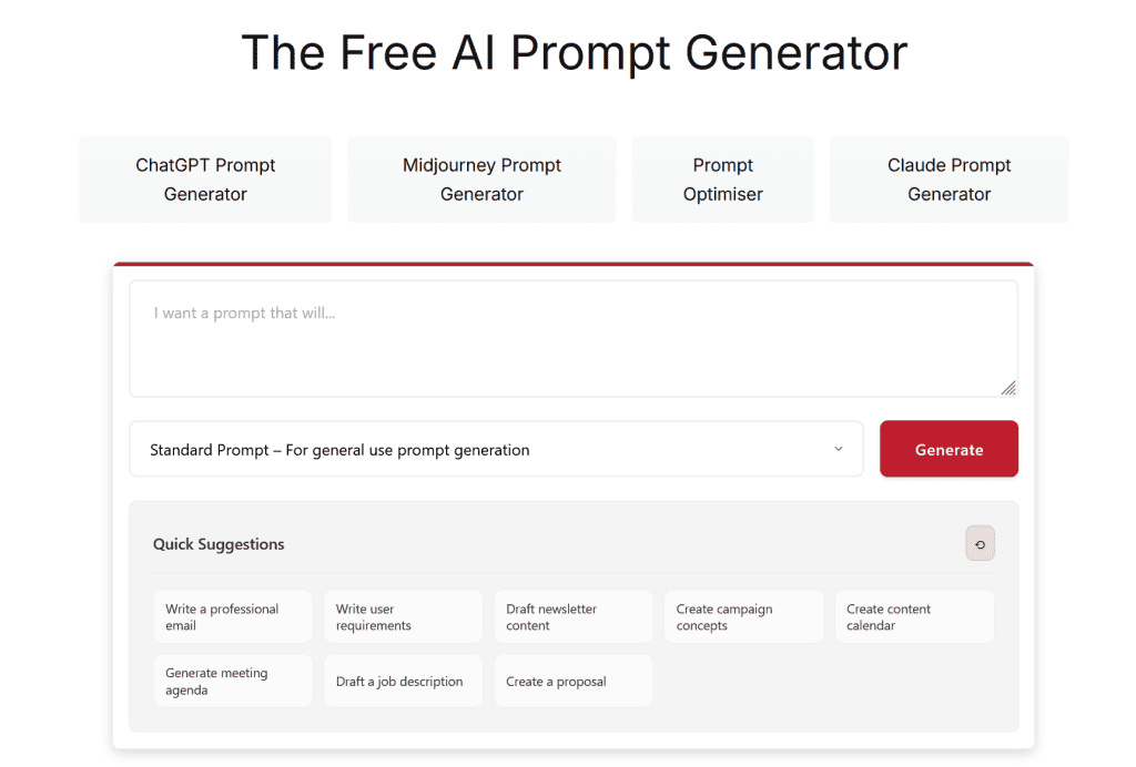 Feedough's AI Prompt Generator