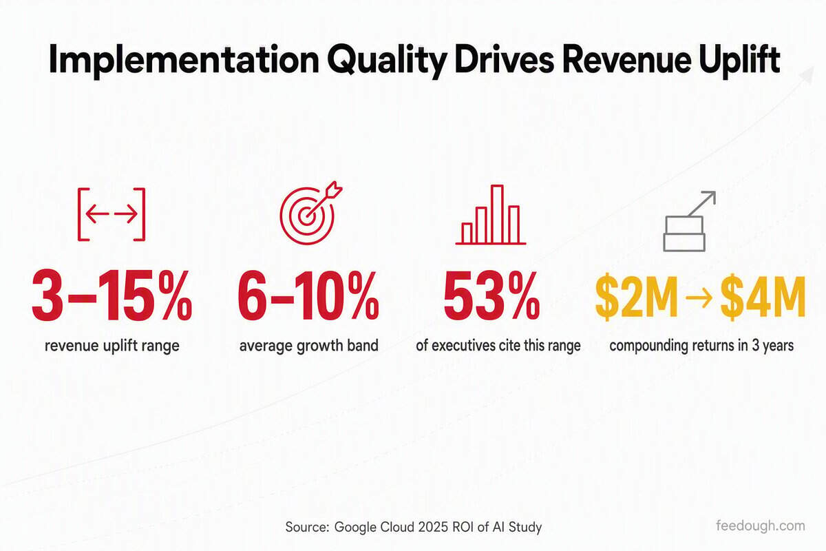 AI Agents Revenue Growth Statistics: Uplift by Implementation Quality