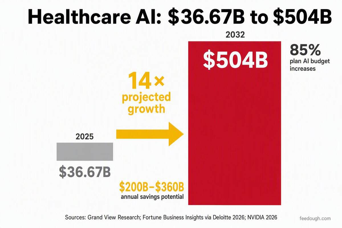 Economic Impact of Healthcare AI Statistics
