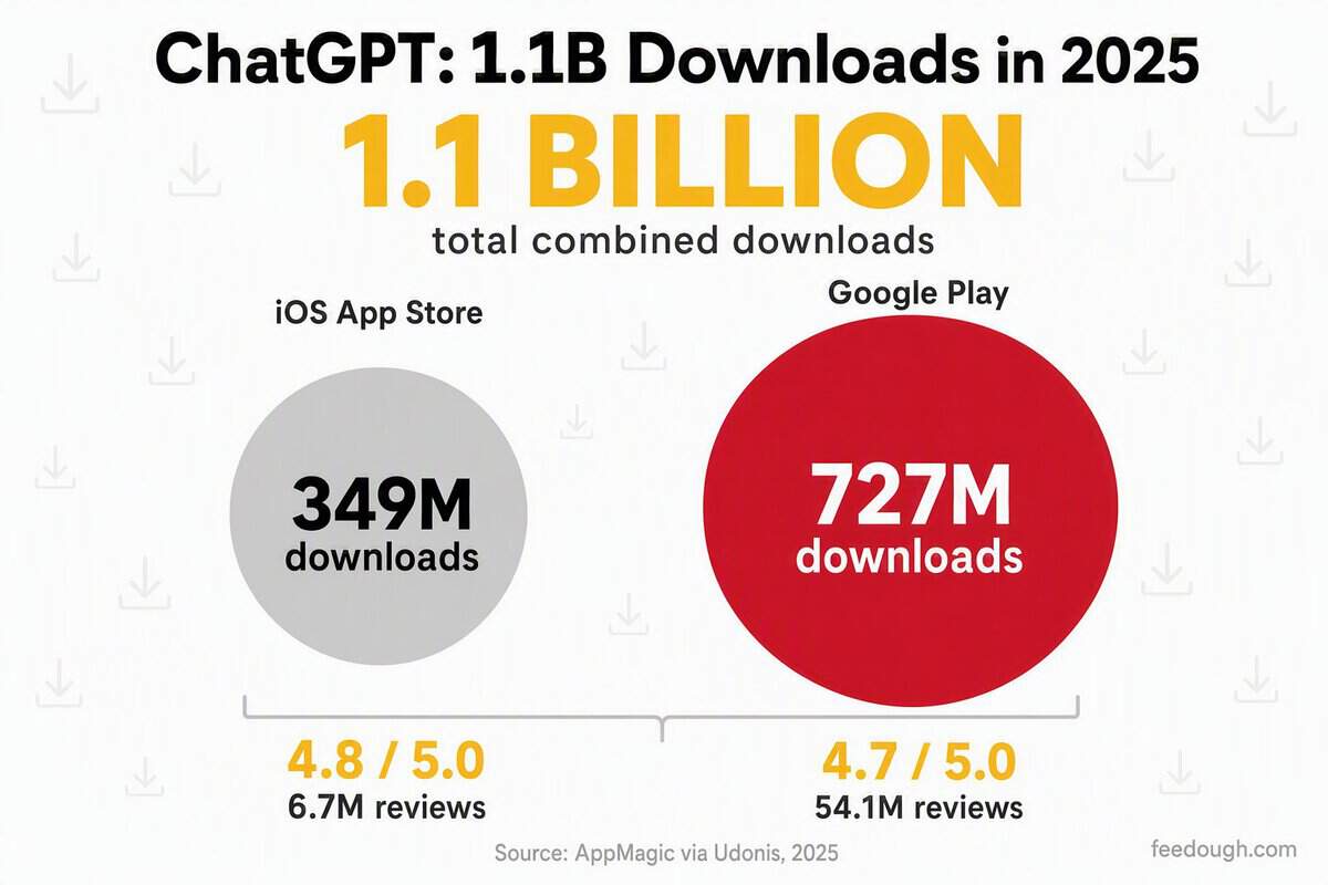ChatGPT App Store Rankings and Download Statistics