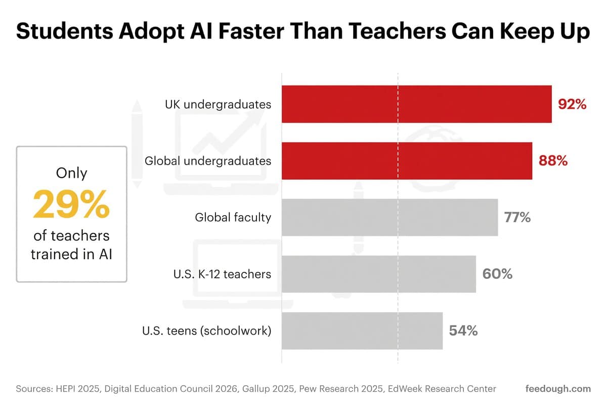 Student and Teacher AI Adoption Statistics