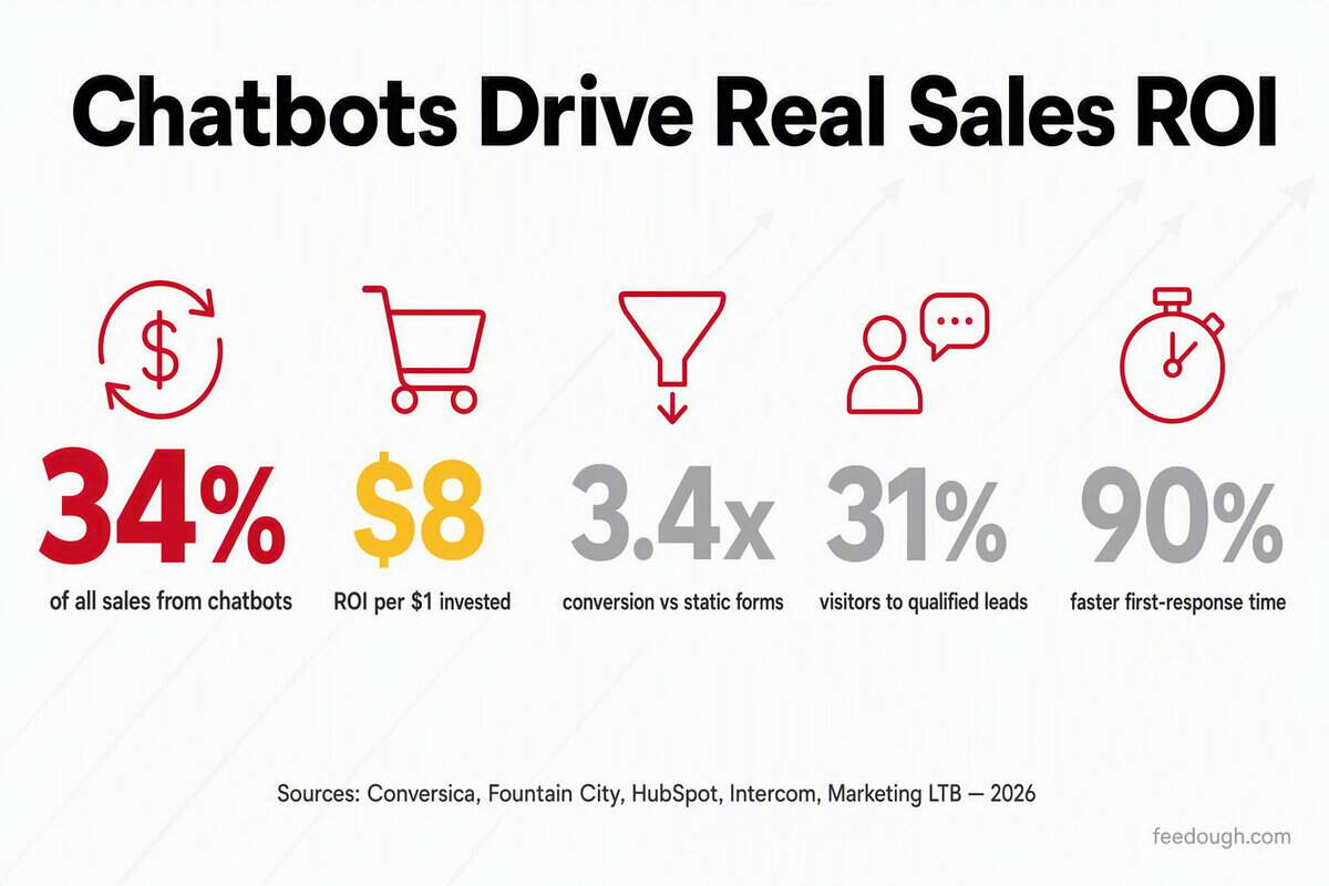 AI Chatbot Sales and Lead Generation ROI Statistics