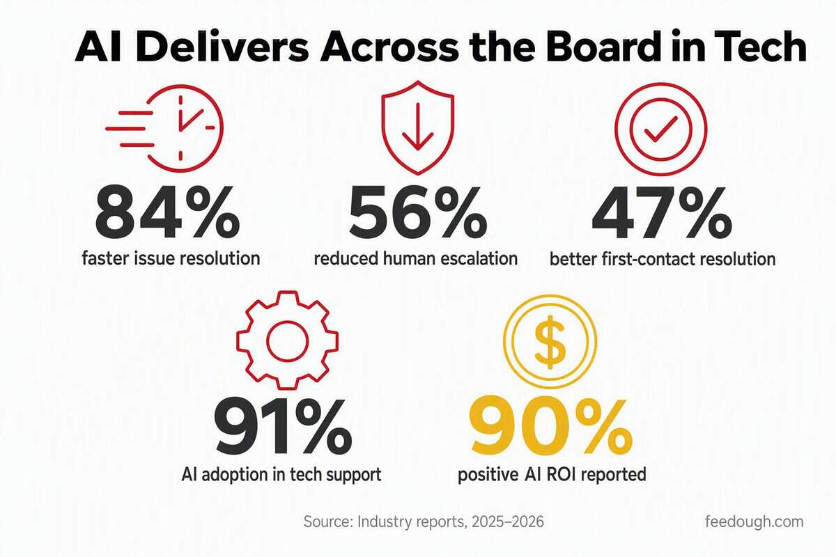 Technology and SaaS AI Customer Service Statistics