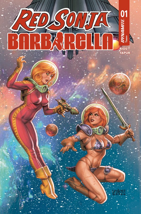 Red Sonja and Barbarella join forces in first look at Dynamite crossover series