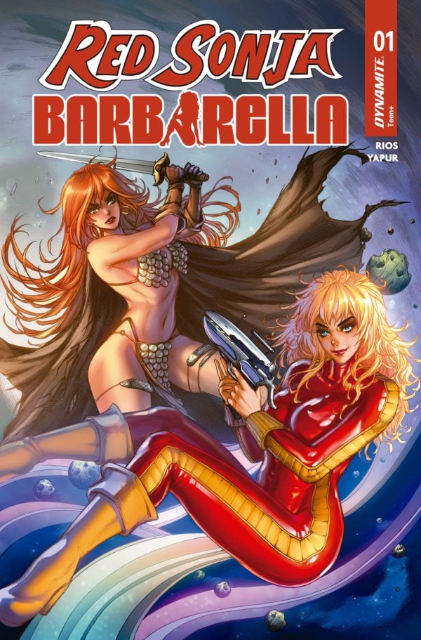 Red Sonja and Barbarella join forces in first look at Dynamite crossover series
