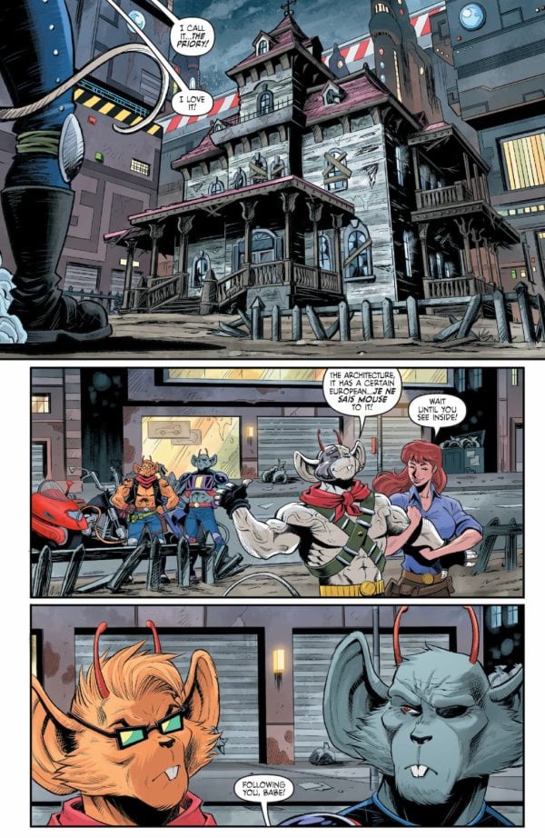 Get a sneak peek at the Judge Dredd / Biker Mice from Mars crossover