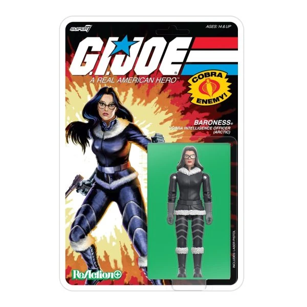 Super7’s G.I. Joe: A Real American Hero ReAction+ line adds Flint, Shipwreck, Baroness and S.N.A.K.E. Armor