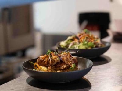 Delicious dishes at Frederic's Restaurant & Bar in New Zealand.