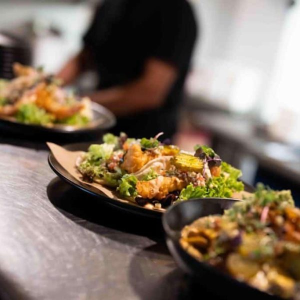Delicious dishes served at Frederic's Restaurant & Bar, featuring fresh ingredients and vibrant pres.