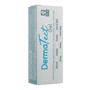 DermaTect Gel box for skin relief and healing.