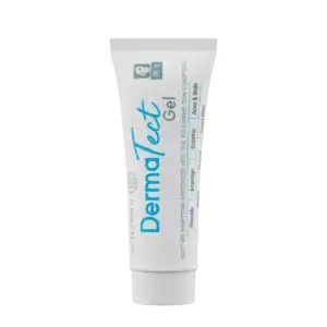 DermaTect Gel tube for skin treatment and soothing relief.