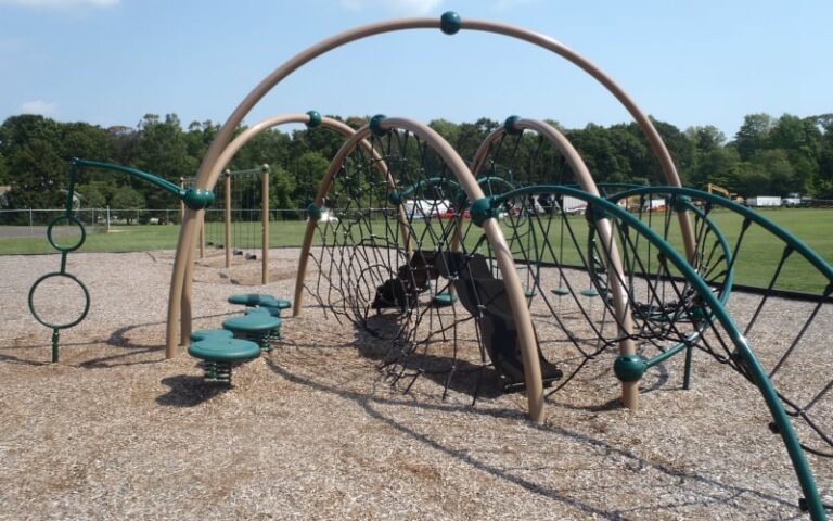 High School Students Build Playground for Mantua Township Elementary School