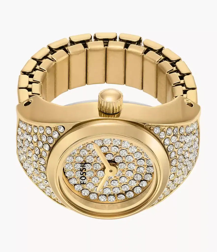 Watch Ring Two-Hand Gold-Tone Stainless Steel_ES5392_2