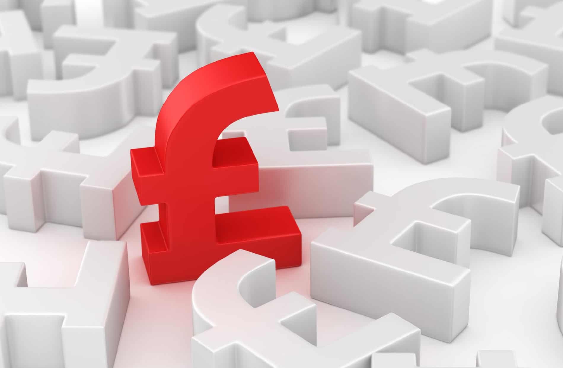 3. Red euro symbol standing out among white puzzle pieces, symbolising financial strategy or economic focus.